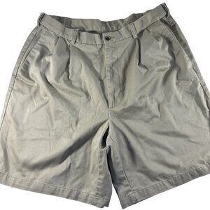 Haggar Mens Shorts Size 38 Cotton Expandable Waist Khaki Beige